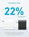Anker MacBook Chargeur compact et pliable 100W USB C Chargeur pour MacBook Air, Samsung Galaxy, iPad Pro, et plus, 5FT USB C Câble inclus
