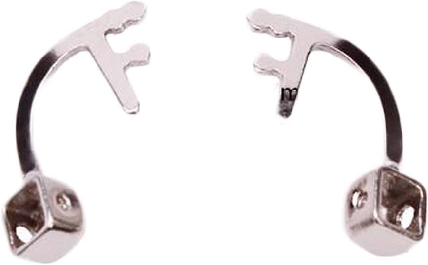 Puente para la nariz de metal plateado ideal para mantener las gafas firmes al leer