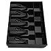 Five Grids Cash Drawer Register Insert Tray Cashier Tidy Storage Box (Black)