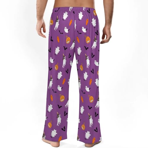 Mens Pajama Pants Soft Lightweight Lounge Sleep Pants, PJ Bottoms with Two Pockets3