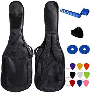 YMC 39-Inch Waterproof Dual Adjustable Shoulder Strap Electric Guitar Gig Bag 5mm Padding