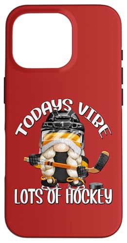 Funny Hockey Saying for Women Ice Hockey GNOME Hockey Girl Coque pour iPhone 16 Pro