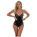 ZAAG Femmes Sexy Lingerie Dentelle PoupéE Bustier sans Manches Combinaison De Bandage Combishort pour Femme Bodysuit