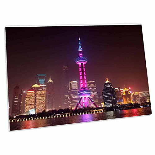 3dRose Pad para Escritorio Ciudades del Mundo Shanghai miniatura 1