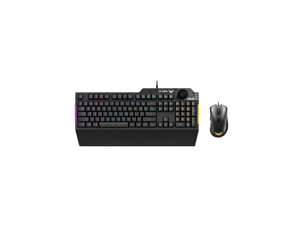 ASUS TUF Gaming Keyboard Mouse Combo | K1 RGB Keyboard, M3 Lightweight Mouse, Aura Sync RGB Lighting, Comfortable & Rugged Design, Armoury Crate Software, Programmable Buttons for PC Gamers