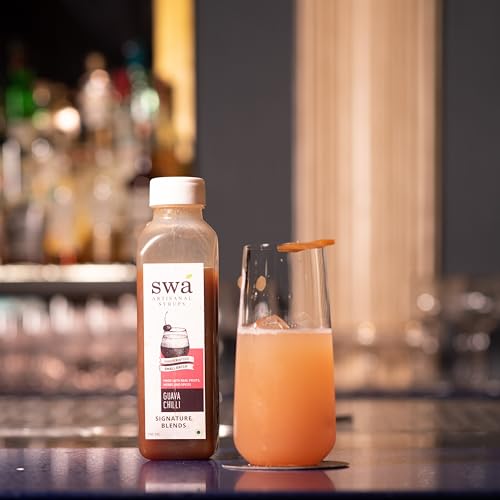 Image of Swa Artisanal Ready To Mix Flavored Mocktail and Cocktail Syrup (Guava Chilli)