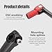 Jewkot Motorcycle Folding Gear Shift Lever, Off-Road Motorcycle Gear Shift Lever Accessories, Motorcycle Modification Replacement Lever, Universal for Most Cars Motorcycles (Black)