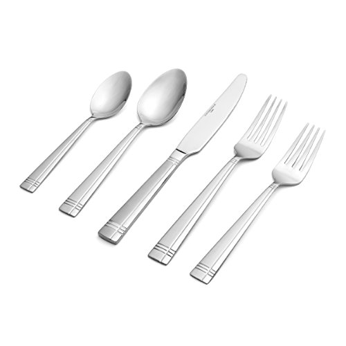 International Silver Dawson Frost Stainless Steel Flatware, 20-Piece Set, Service For 4 #TOP7