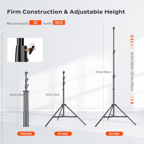 Image of Godox Light Stand 112in /9.3' Photography Heavy Duty Light Stand