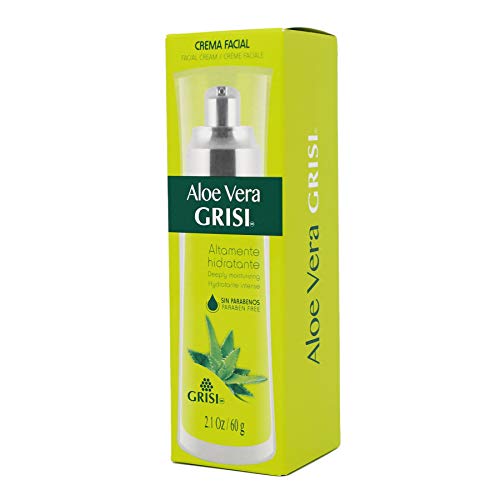 Grisi Aloe Vera Cream, Moisturizing Cream For All Skin Types Enriched With Aloe Vera, Face Cream To Moisturize And Regenerate Your Skin, Keep Natural Balance, Skincare, Paraben-Free, 2.1 Fl Oz, Bottle #TOP2