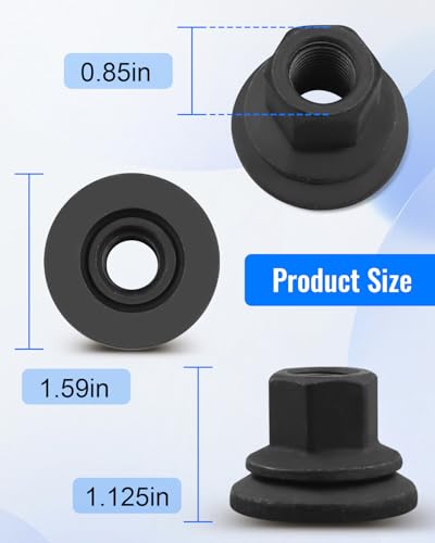 Image of Wheel Lug Nut 611-936 Fit for Dodge Ram 3500 4000 4500 5500 2012-2022 Some Models, M14-1.50 Flange 22mm Hex, 28.5mm Length, Medium 6509424AA