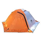 4 Season Backpacking Tent for 1-2 Person, AYAMAYA Winter Cold Weather Ultralight Double Layer Waterproof 2 Doors & 2 Top Vent Easy Setup 2 Man Camping Tents for Backpacker Hiking Fishing Bikepacking