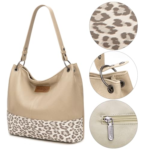 Image of Wrangler Hobo Bags for Women Vegan Leather Top Handle Shoulder Purses and Handbags