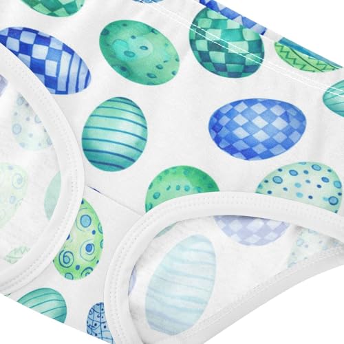 Joisal Blue Green Easter Eggs White Girls Underwear Toddlers 2t Cotton Cute Panties Girl Animals Kids Briefs Undies4