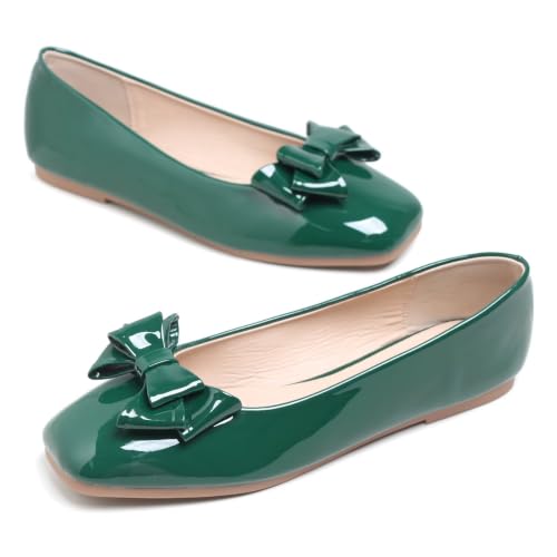 Image of Dear Time Women's Casual Foldable Ballet Flats Square Toe Ballerina Flats Shoes Comfortable