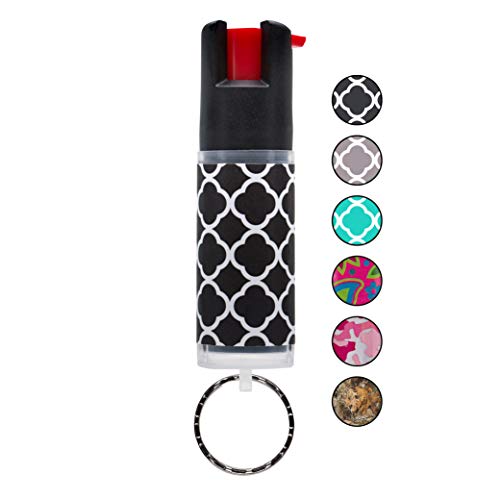 SABRE RED Pepper Spray Keychain for Women – Mini Case with Cute Design