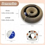 Magnetic Magic Organ Cat Scratcher Toy, Extra-Thick & Large Connectable Cardboard Scratching Board with Bell Ball, Interactive Enrichment Toy for Indoor Cats & Kittens (1 Pack) - Image 6