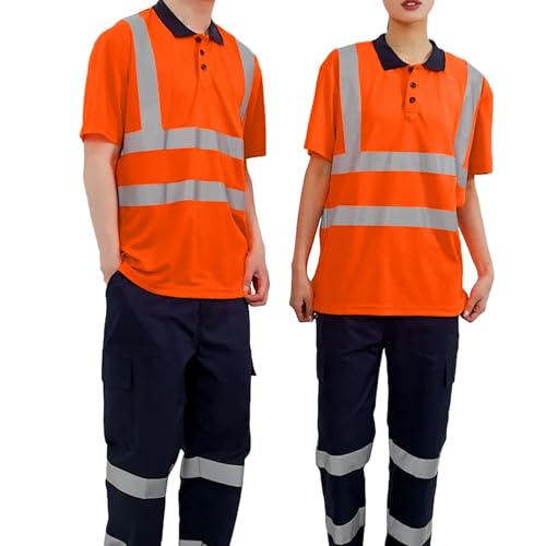 Combinaison de travail 2 pièces avec polo et pantalon réfléchissant