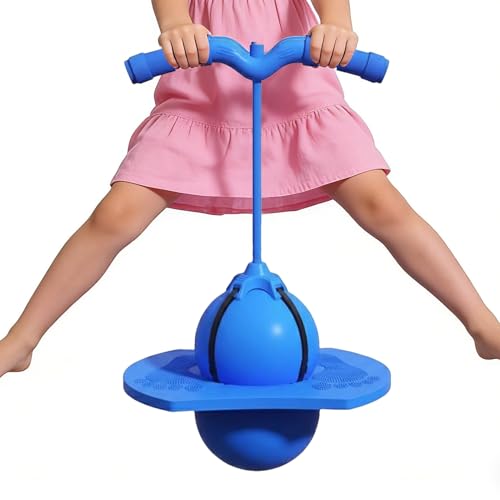 Ballon sautant avec poignee balles rebondissantes enfants entraînement huppling balance