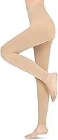Vista 1 de 15-20 mmHg Compression Stockings for Women & Men, Footless Compression Pantyhose, Compression Leggings Support Hose for Varicose Veins, Swelling