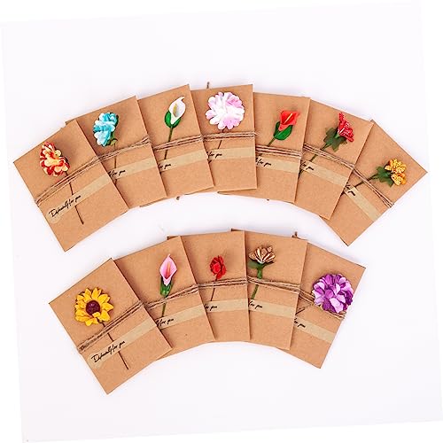 SEWACC 24 Pçs Cartões De Nota Em Branco Cartões De Presente Cartões De Casamento Cartões De Flores C