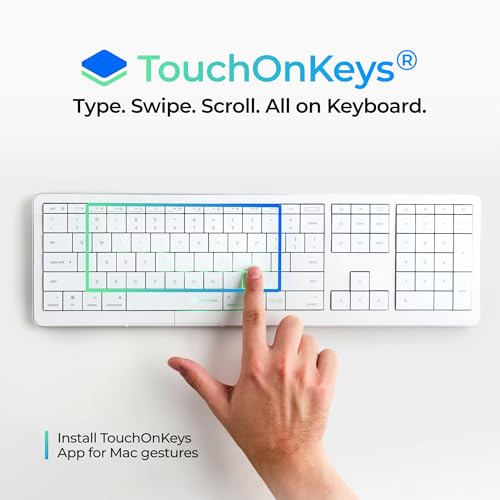 Image of CLVX 1 Mac Wireless Keyboard with Trackpad Full Size Bluetooth
