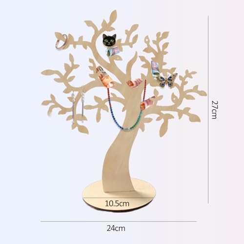 Vxcvzv Geldbaum Lebensbaum Holz Schmuckständer für Hochzeitsgeschenke Jugendweihe Geldgeschenke und Schmuckaufbewahrung