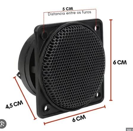 Image of High Power Piezoelectric Tweeter Speakers (Pack of 2) - 75W RMS / 300W Max - 4 /8 Ohm - Premium Car & Home Audio Sound