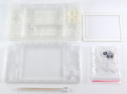 Per Nintendo DSi Ndsi Ndsi Full housing case Shell con pulsanti di ricambio – trasparente