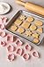 Set of 12 clay cookie cutters with geometric shapes, including a star, square, triangle, oval, circle, window, and more, for cutting fruits, dough, fondant, and pastries for all types of craft uses.