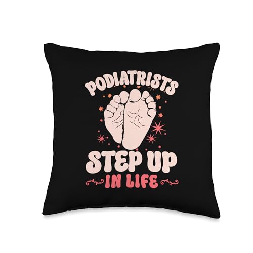 Podiatrists Step Up Foot Care Ankle Throw Pillow