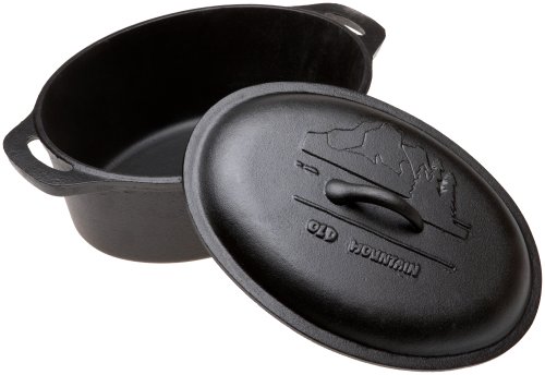 Old Mountain 4-Qt. Pre-Seasoned Casserole With Dome Lid #TOP1