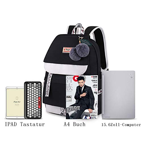 Asge Backpack for Girls Kids Schoolbag Children Bookbag Women Casual Daypack - Image 7