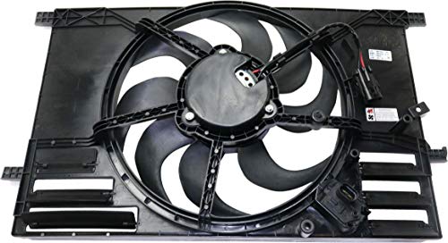 Garage-Pro Radiator Cooling Fan Compatible with 2015-2018 Jeep Renegade, Fits 2015-2018 Ram ProMaster City, Fits 2016-2018 Fiat 500X Single Fan