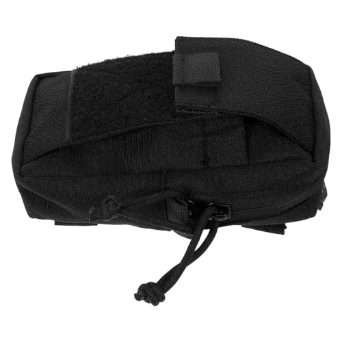 Bolsa para teléfono de mochila PRETYZOOM con bolsillo de cremallera negro para senderismo