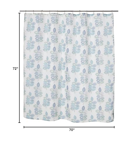 Croscill Mosaic Leaves Spa Shower Curtain, Light Cream - Image 3