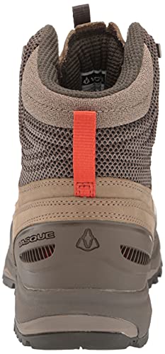 Vasque Women's Breeze At Mid Hiking Shoe, Brindle/Red Clay, 7.5 Wide #TOP2