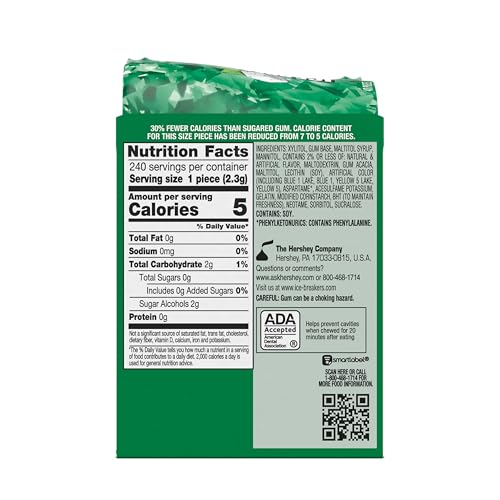 ICE BREAKERS Ice Cubes Spearmint Sugar-Free Gum Bottles, 6 ct | Spearmint Sugar-Free Gum Cubes with Cooling Crystals, ADA Accepted, Bottles for Backpacks, Cup Holders and Desks, 6 ct - image 2