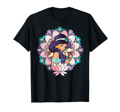 Disney Aladdin Jasmine Stained Glass Lotus Graphic T-Shirt