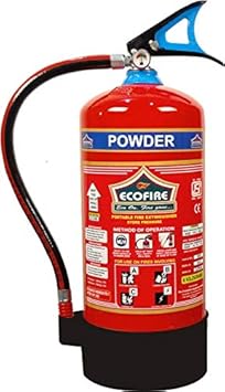 ECO FIRE Premium ABC Dry Powder Type Fire Extinguisher ISI Mark with Wall Mount Hook and How to use Instruction Manual for Home, Kitchen, Office,…
