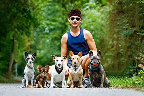 Gerinly Skull Bandanas For Men Square Handkerchiefs Fashion Skeleton Headwrap Cotton Hip Hop Style Bandana Wraps Gothic Accessories thumb #5