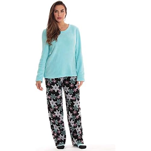 Just Love Plush Pajama Pants Set Womens with Socks