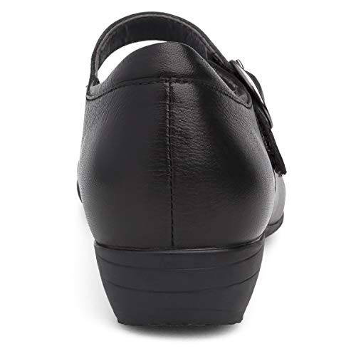 Dansko Fawna Mary Jane For Women – Cute, Comfortable Shoes With Arch Support – Versatile Casual To Dressy Footwear With Buckle Strap – Lightweight Rubber Outsole, Black, 6.5-7 M Us #TOP4
