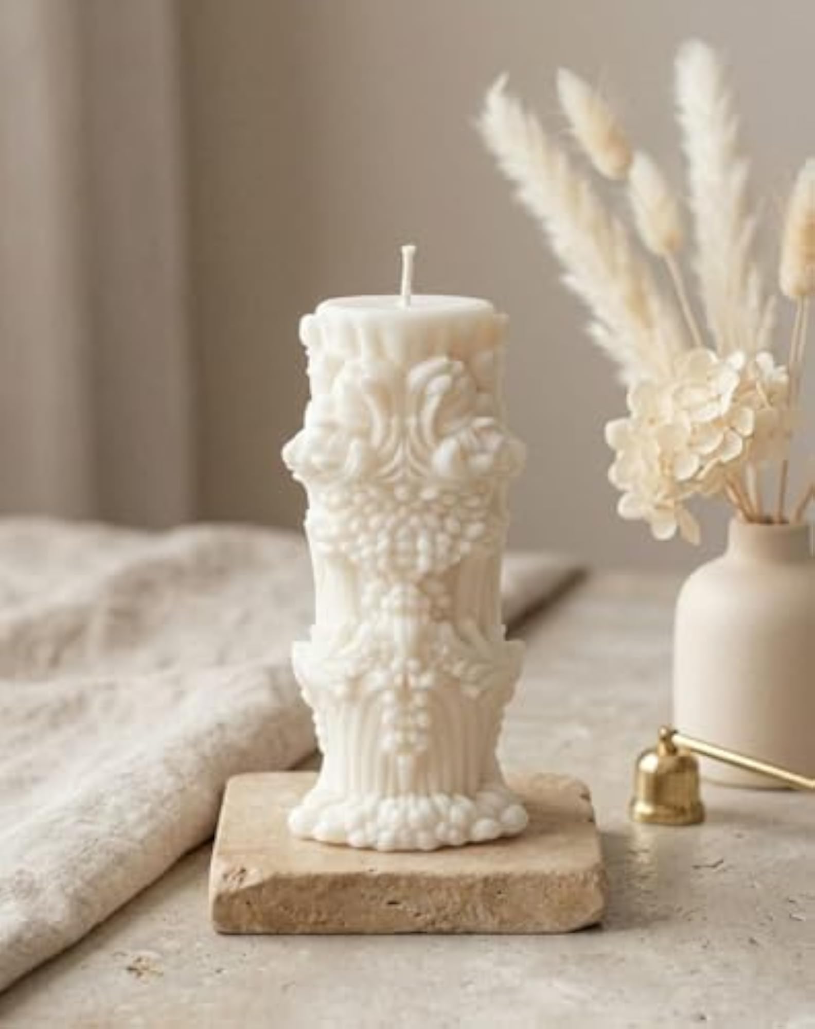 Luxury Decorative Pillar Candle for Home Decor