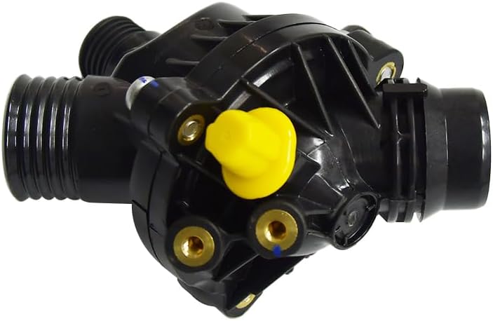 REVO Engine Coolant Thermostat Housing Assembly 11537549476 Compatible with BMW 128i 135i 323i 325i 328i 330i 335i 525i 528i X3 Z4 E60 E82 E90 E92 11537536655