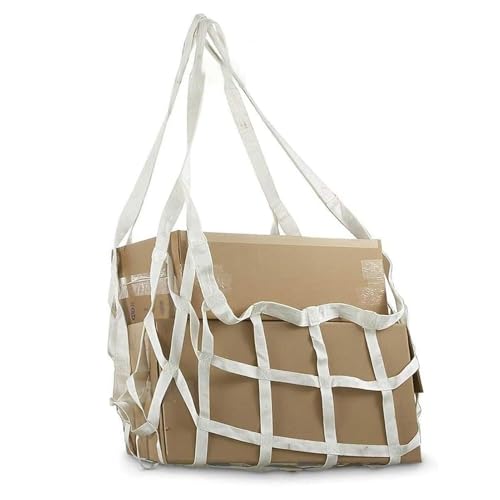 Filet de levage robuste en nylon plat 3 x 3 m avec grande maille