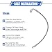 VekAuto AN3 Braided Steel Turbo Oil Feed Line 90 Degree to Straight Hose End, 14