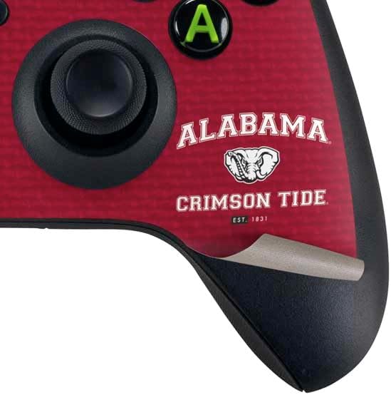 Vista 40 de Skinit Decal Gaming Skin Compatible with Xbox Series X Bundle - Officially Licensed University of Alabama Roll Tide Roll Design