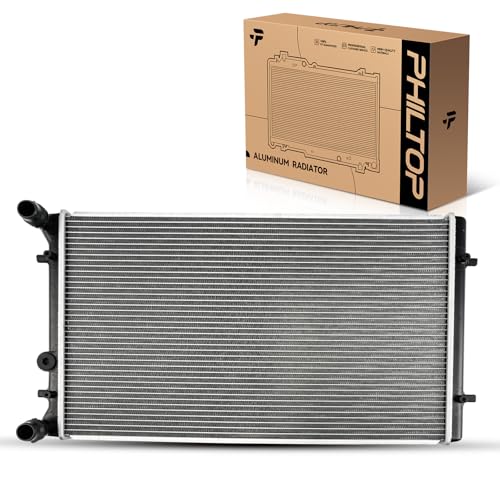 Image of PHILTOP Aluminum Replacement Core Radiator | Core Width 16-5 /16 inch Compatible with 1999-2005 Jetta 1999-2006 Golf 2000-2006 TT Quattro /TT 2006 GTI 2004 R32