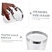 Luxshiny 10pcs Plastic Ice Cream Cups Drinking Tumbler Lids Cups for Party Travel Camping